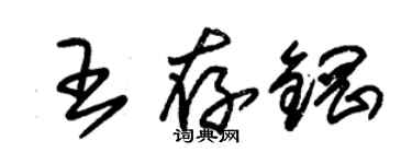 朱锡荣王存钢草书个性签名怎么写