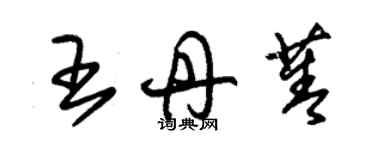 朱锡荣王丹菁草书个性签名怎么写