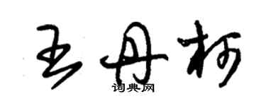 朱锡荣王丹柯草书个性签名怎么写