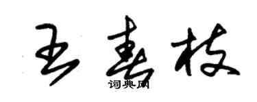 朱锡荣王春枝草书个性签名怎么写