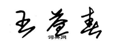 朱锡荣王益春草书个性签名怎么写