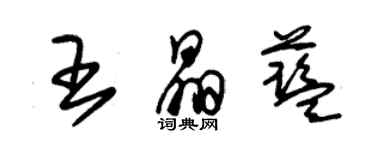 朱锡荣王晶蓝草书个性签名怎么写