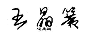 朱锡荣王晶簧草书个性签名怎么写