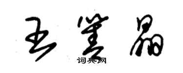 朱锡荣王箐晶草书个性签名怎么写