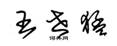 朱锡荣王世猛草书个性签名怎么写