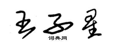 朱锡荣王子星草书个性签名怎么写