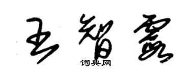 朱锡荣王智霞草书个性签名怎么写
