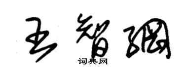 朱锡荣王智纲草书个性签名怎么写