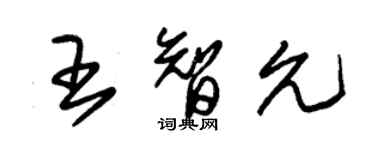朱锡荣王智允草书个性签名怎么写