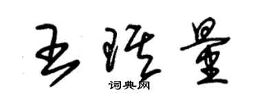 朱锡荣王琪量草书个性签名怎么写