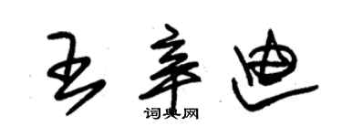 朱锡荣王辛迪草书个性签名怎么写
