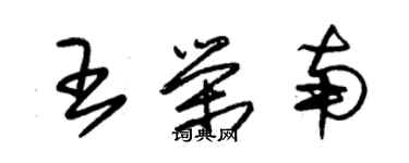 朱锡荣王荣南草书个性签名怎么写