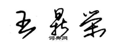 朱锡荣王鼎荣草书个性签名怎么写