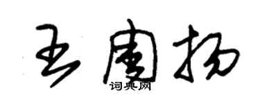 朱锡荣王周扬草书个性签名怎么写