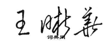 骆恒光王晰华草书个性签名怎么写