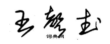 朱锡荣王声武草书个性签名怎么写