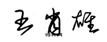 朱锡荣王肖雄草书个性签名怎么写