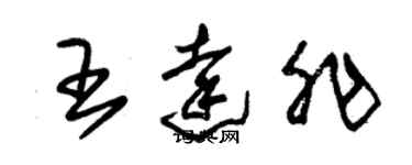朱锡荣王达非草书个性签名怎么写