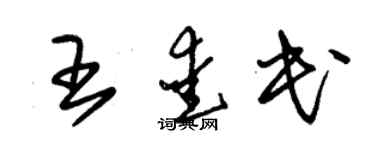 朱锡荣王爱民草书个性签名怎么写