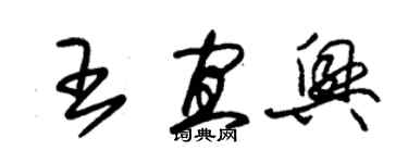 朱锡荣王宜兴草书个性签名怎么写