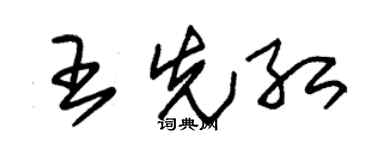 朱锡荣王先红草书个性签名怎么写