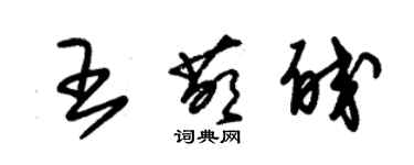 朱锡荣王萌皎草书个性签名怎么写