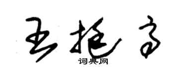 朱锡荣王挺高草书个性签名怎么写