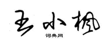 朱锡荣王小枫草书个性签名怎么写