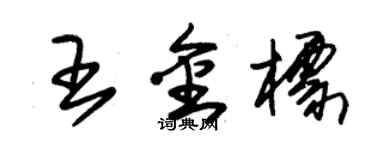 朱锡荣王金标草书个性签名怎么写