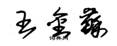 朱锡荣王金苏草书个性签名怎么写