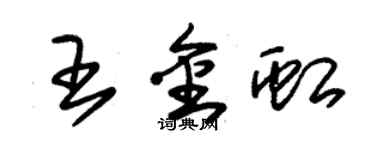 朱锡荣王金虹草书个性签名怎么写