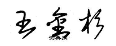 朱锡荣王金杉草书个性签名怎么写