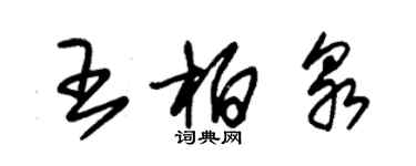 朱锡荣王柏泉草书个性签名怎么写