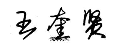 朱锡荣王奎贤草书个性签名怎么写