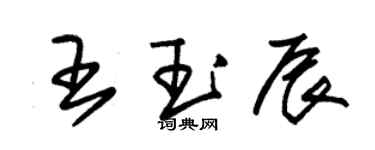 朱锡荣王玉辰草书个性签名怎么写
