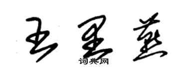 朱锡荣王里燕草书个性签名怎么写