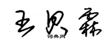朱锡荣王贝霖草书个性签名怎么写