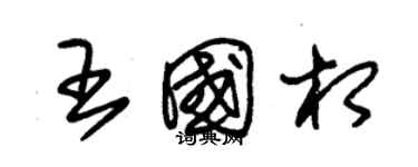 朱锡荣王国相草书个性签名怎么写
