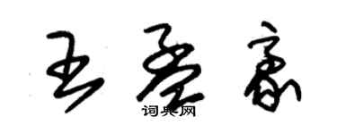 朱锡荣王孟豪草书个性签名怎么写
