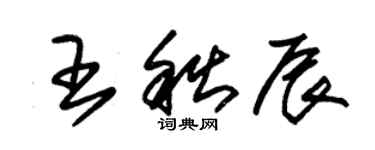 朱锡荣王秋辰草书个性签名怎么写