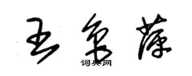 朱锡荣王鲁萍草书个性签名怎么写