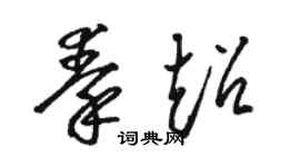 骆恒光秦超草书个性签名怎么写