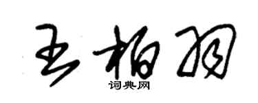 朱锡荣王柏羽草书个性签名怎么写