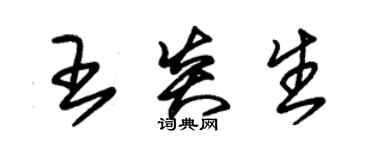 朱锡荣王炎生草书个性签名怎么写