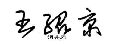 朱锡荣王绍京草书个性签名怎么写
