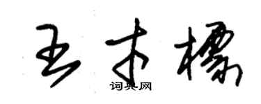 朱锡荣王才标草书个性签名怎么写