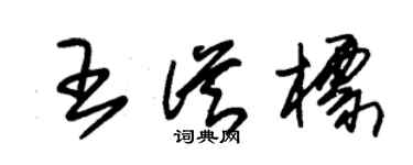 朱锡荣王从标草书个性签名怎么写