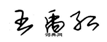 朱锡荣王禹红草书个性签名怎么写