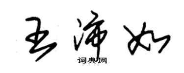 朱锡荣王沛如草书个性签名怎么写