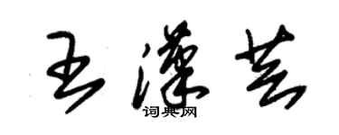 朱锡荣王汉芸草书个性签名怎么写